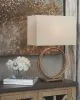 Ashley Furniture L208124 Mahala - Metal Table Lamp  - Antique Gold Finish