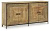 Ashley Furniture A4000581 Camney - Accent Cabinet - Brown / Black