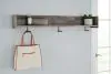 Ashley Furniture EA2120-151 Ashley Furniture EA2120-151 Neilsville - Wall Mounted Coat Rack w/Shelf - Black / Gray