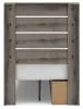 Ashley Furniture PCB2405B12 Ashley Furniture PCB2405B12 Graystorm - Twin Panel Bed - Brown Gray