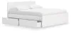 Ashley Furniture EB9630B21 Ashley Furniture EB9630B21 Onita - King Panel Platform Bed With 2 Side Storage - White