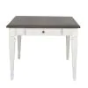 Liberty Furniture 417-T4072 Allyson Park - Rectangular Leg Table - Wirebrushed White / Charcoal