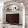 Liberty Furniture 244-EC74 Magnolia Manor - Arched Entertainment Hutch - Antique White