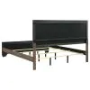 CoasterEveryday 204191KE Kauffman - Wood Eastern King Panel Bed - Washed Taupe