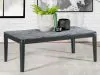 CoasterEssence 753518 Mozzi - Rectangular Faux Marble Coffee Table - Gray And Black