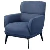 Coaster Fine Furniture 903083 Andrea - Upholstered Crecent Arm Accent Chair - Blue