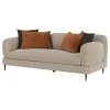 Coaster Fine Furniture 509411 Jade - Chenille Upholstered Sculpted Track Arm Sofa - Latte