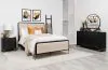 Coaster Fine Furniture 224331KWCRM-S4 Arini - 4 Piece California King Bedroom Set - Cream And Black