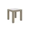 Riverside Furniture 91908 Wilde - Square Glass Top Side Table - Light Brown