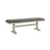 Liberty Furniture 528-C9001B Hallendale - Upholstered Dining Bench - Gravel Wash
