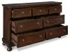 Ashley Furniture B697-31 Porter - Dresser - Rustic Brown