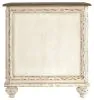 Ashley Furniture T743-7 Realyn - Chair Side End Table - Insert Mirror - White / Brown
