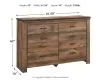 Ashley Furniture B446-31 Trinell - Six Drawer Dresser - 61.34