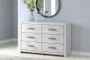 Ashley Furniture B3788-31 Cayboni - Six Drawer Dresser - Whitewash