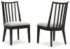 Ashley Furniture D841-01 Galliden - Dining Upholstered Side Chair (Set of 2) - Black