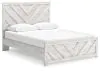 Ashley Furniture B3788B4 Cayboni - Queen Panel Bed - Whitewash