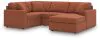 Ashley Furniture 92102S65 Ashley Furniture 92102S65 Modmax - 4-Piece Sectional With Raf Corner Chaise, With Laf Corner Chair - Spice