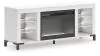 Ashley Furniture W2722-168 Brollevi - TV Stand With Fireplace - White