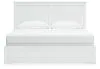 Ashley Furniture B139B47 Bostwick Shoals - King Panel Bed With Framed Footboard - White