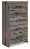 Ashley Furniture PCB2405-46 Graystorm - Five Drawer Chest - Brown Gray
