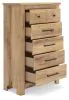 Ashley Furniture PCB1170-46 Makidern - Five Drawer Chest - Tan
