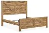 Ashley Furniture PCB1580B6 Ashley Furniture PCB1580B6 Maystonna - King Crossbuck Panel Bed - Brown