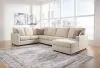 Ashley Furniture 29004S2 Ashley Furniture 29004S2 Edenfield - Right Arm Facing Corner Chaise 3 Pc Sectional - Linen