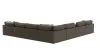 Jackson Furniture Industries 3215/36/31/37/12/59/84-09 Jackson Furniture Industries 3215/36/31/37/12/59/84-09 Siena - 9 Piece Modular Sectional With Cuddler Seat Cushions And Included Accent Pillows And Cocktail Ottoman - Chocolate