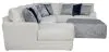 Jackson Furniture Industries 2470/30/72/75/28-21 Jackson Furniture Industries 2470/30/72/75/28-21 Polaris - 3 Piece Sectional With Comfort Coil Seating, 9 Included Accent Pillows And Included Cocktail Ottoman (Left Side Facing Chaise) - Sugar