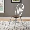 Liberty Furniture 186W-CD-5PDS Liberty Furniture 186W-CD-5PDS Carolina Crossing - 5 Piece Pedestal Table Set - White / Antique Honey