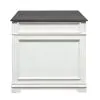 Liberty Furniture 417-HOJ-DSK Allyson Park - Desk - Wirebrushed White / Charcoal