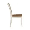 Liberty Furniture 652-C2000S Farmhouse Reimagined - Ladder Back Side Chair - Antique White / Chestnut Tops