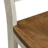 Liberty Furniture 652-C2000S Farmhouse Reimagined - Ladder Back Side Chair - Antique White / Chestnut Tops