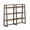 Liberty Furniture 466-HO131 Stone Brook - Credenza Hutch - Rustic Saddle