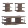 Liberty Furniture 421-OT-3PCS City Scape - 3 Piece Table Set - Burnished Beige