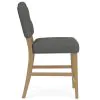 Riverside Furniture 92637 Riverside Furniture 92637 Mix-N-Match Chairs - Button Tufted Upholstered Stool (Set of 2) - Dark Gray