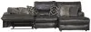 Jackson Furniture Industries 43/66/64/63-09 Jackson Furniture Industries 43/66/64/63-09 Como - 3 Piece Italian Leather Match Manual Reclining Sofa / Chaise With 1 Reclining Seat And RSF Chaise - Chocolate