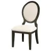 CoasterEssence 115102 Twyla - Oval Back Dining Side Chair (Set of 2) - Dark Cocoa