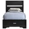 CoasterEveryday 206361T Miranda - Wood Twin Storage Panel Bed - Black