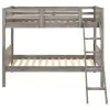 CoasterEveryday 400818 Ryder - Wood Twin Over Twin Bunk Bed - Weathered Taupe