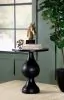 CoasterEssence 915108 Dianella - Round Pedestal Base Accent Side Table - Black Stain