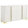Coaster Fine Furniture 222931Q-S5 Marceline - 5 Piece Queen Bedroom Set - White