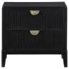 Coaster Fine Furniture 224712 Brookmead - 2-Drawer Nightstand - Black