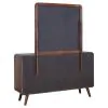 CoasterEssence 205133M Robyn - 6-Drawer Dresser With Mirror - Dark Walnut