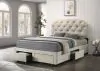 Coaster Fine Furniture 316011QB2 Marianna - Queen Footboard & Side Rails, Box 2 of 2 - Cream