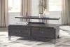 Ashley Furniture T901-9 Todoe - Lift Top Cocktail Table - Dark Gray