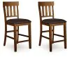 Ashley Furniture D594-124 Ralene - Upholstered Barstool (Set of 2) - Medium Brown