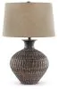 Ashley Furniture L207354 Magan - Metal Table Lamp  - Antique Bronze Finish