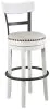 Ashley Furniture D546-530 Ashley Furniture D546-530 Valebeck - Tall UPH Swivel Barstool - White