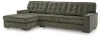 Ashley Furniture PC61702S1 Caspian-Town - 2-Piece Sectional With LAF Corner Chaise - Olive